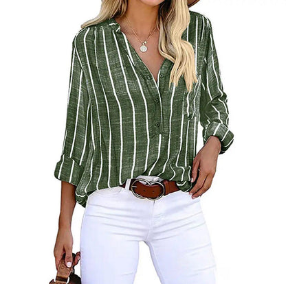 Mia | Summer Striped Blouse