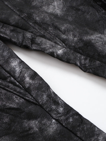 Dark Tie-dye Wide Leg Pants