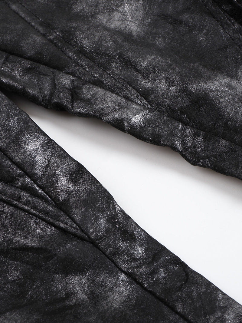 Dark Tie-dye Wide Leg Pants