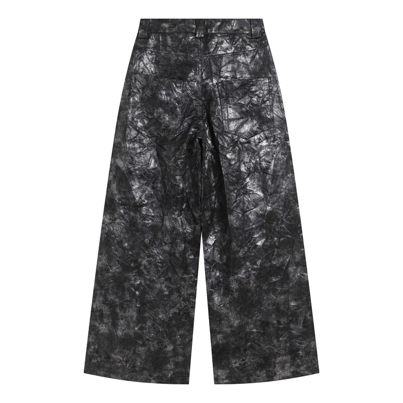 Dark Tie-dye Wide Leg Pants