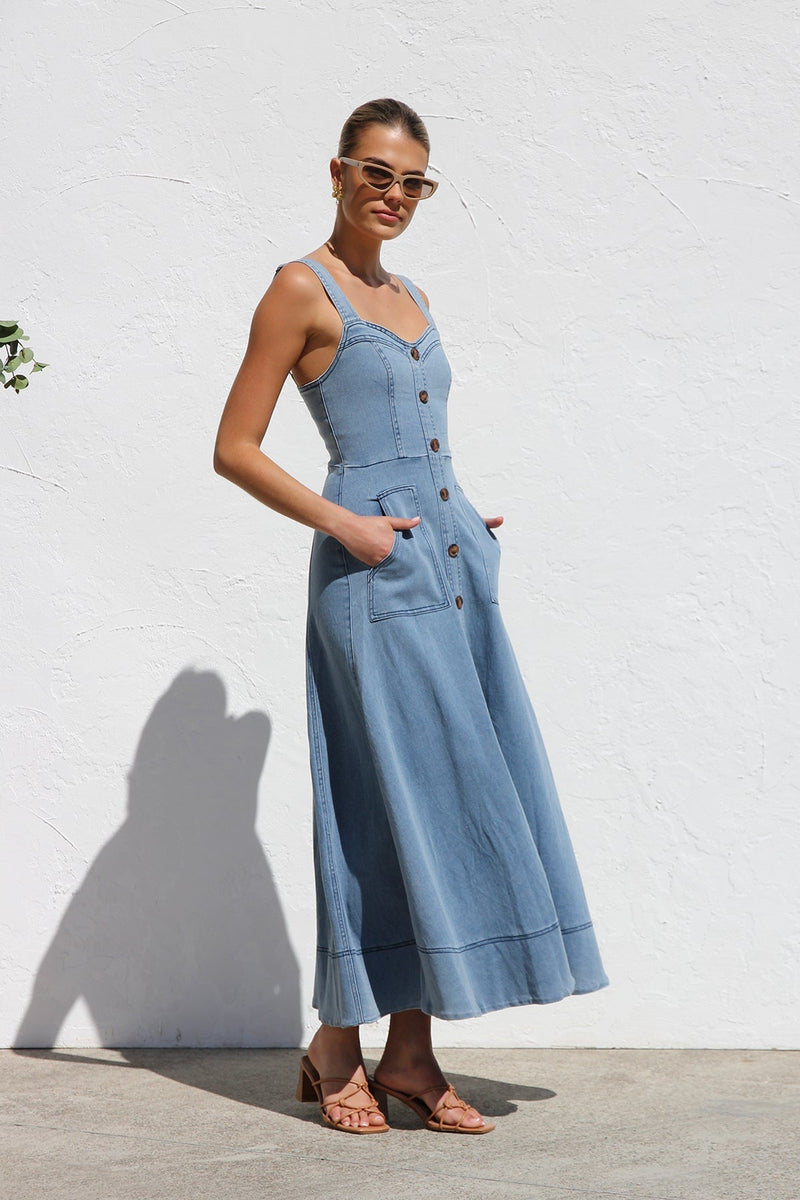 Danielle Dress Blue Denim