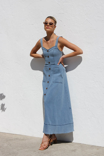 Danielle Dress Blue Denim