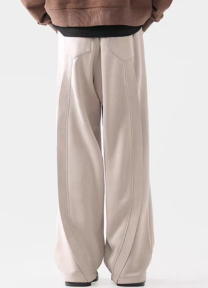 Wide-leg Washed Drawstring Pants