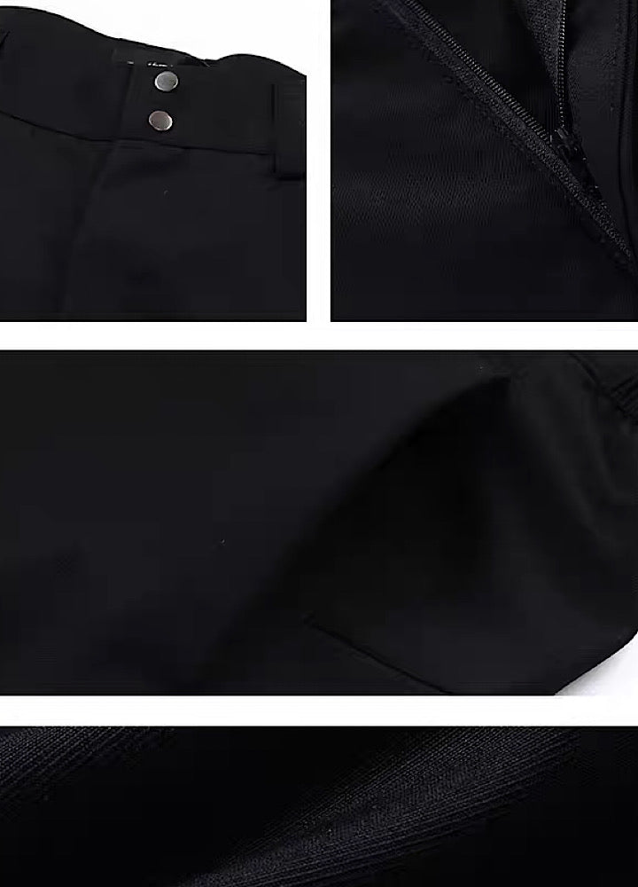 Black Utility Cargo Pants