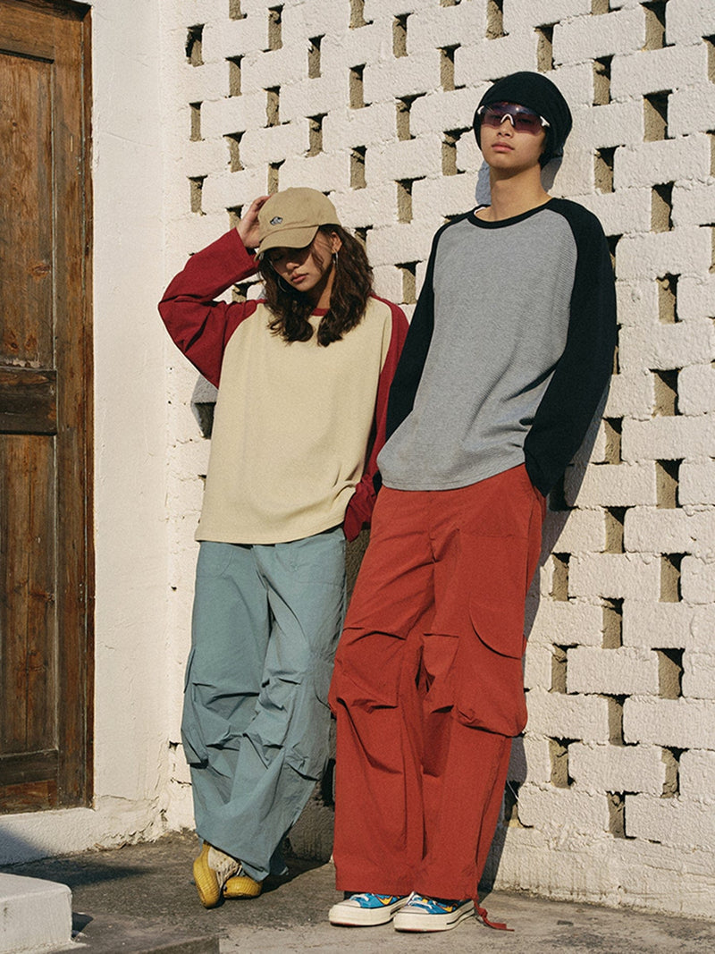 Multiple Pocket Wide-leg Cargo Pants