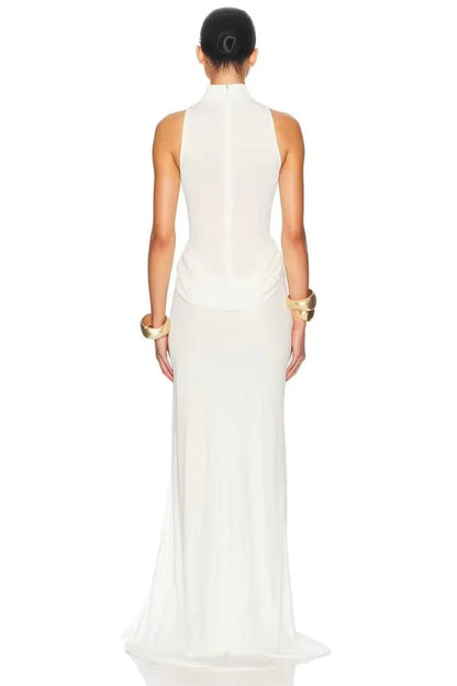 High Slit Waist Maxi Dress