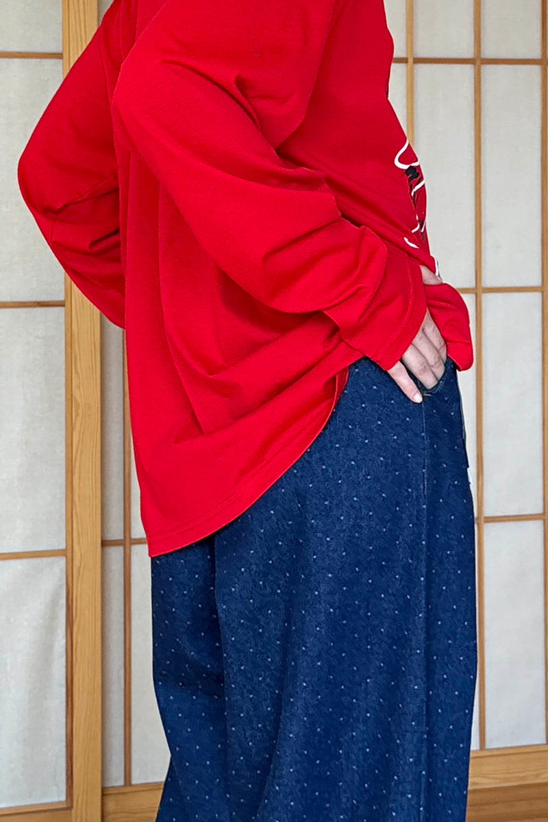 Abstract Graphic Silhouette Sweatshirt