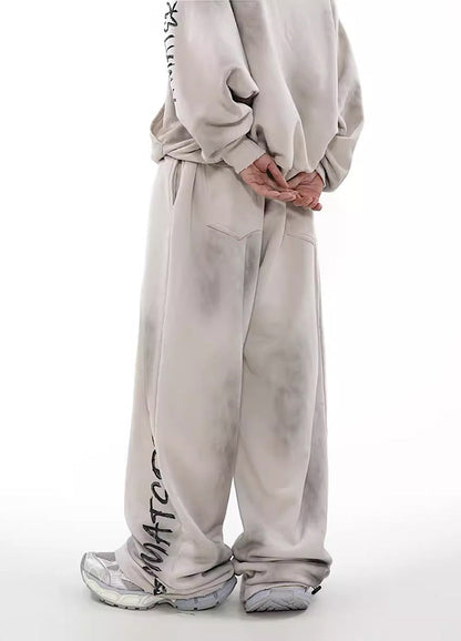 Urban Rebel Graffiti Wide Leg Sweatpants