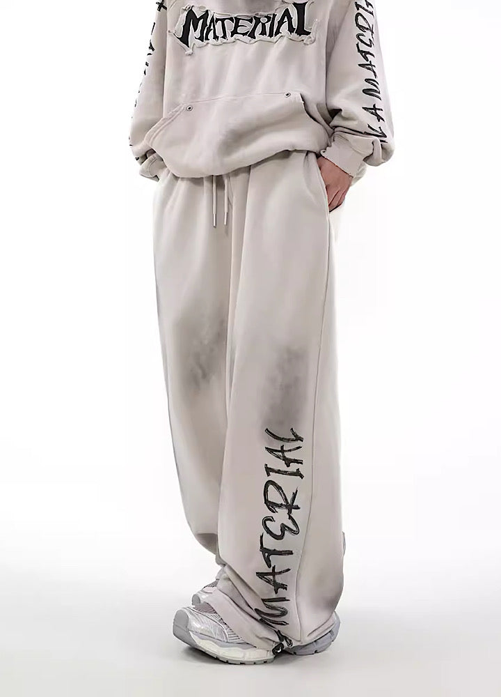 Urban Rebel Graffiti Wide Leg Sweatpants