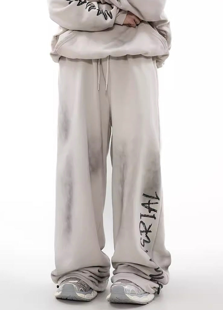 Urban Rebel Graffiti Wide Leg Sweatpants