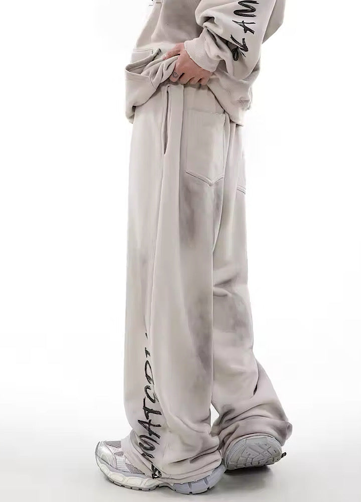 Urban Rebel Graffiti Wide Leg Sweatpants