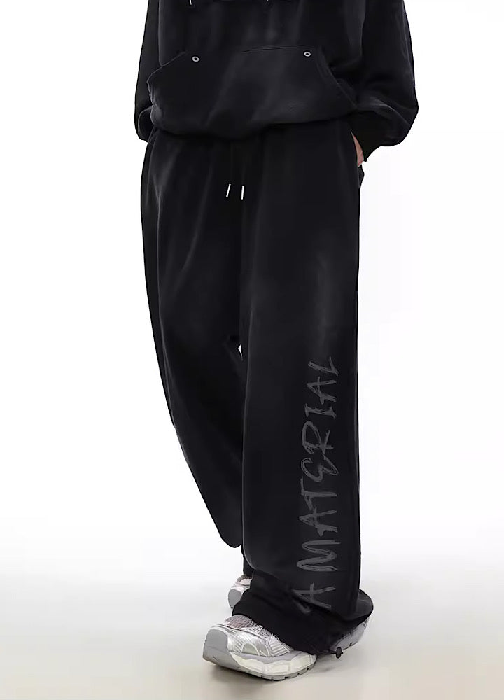 Urban Rebel Graffiti Wide Leg Sweatpants