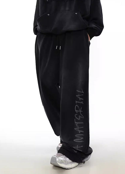 Urban Rebel Graffiti Wide Leg Sweatpants