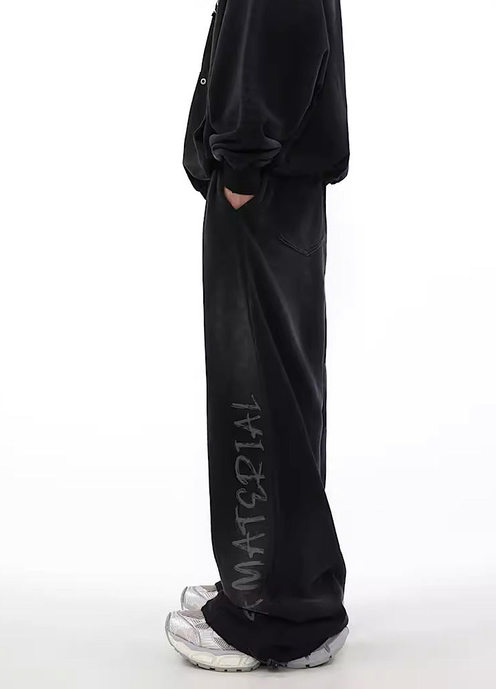 Urban Rebel Graffiti Wide Leg Sweatpants