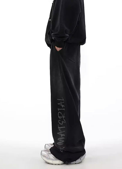 Urban Rebel Graffiti Wide Leg Sweatpants