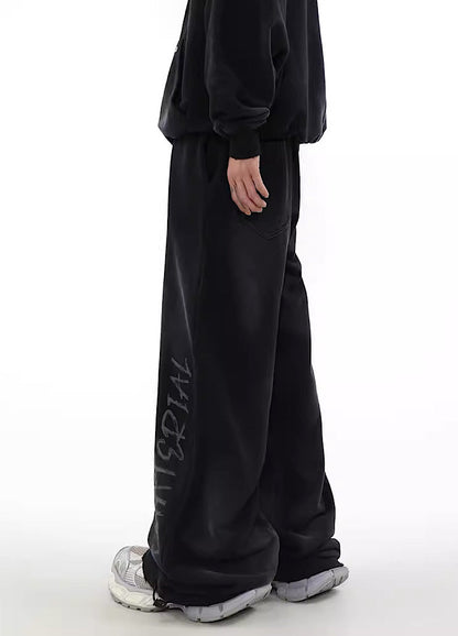 Urban Rebel Graffiti Wide Leg Sweatpants