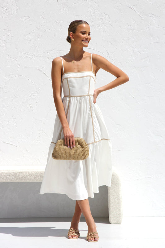 Quincy Dress White