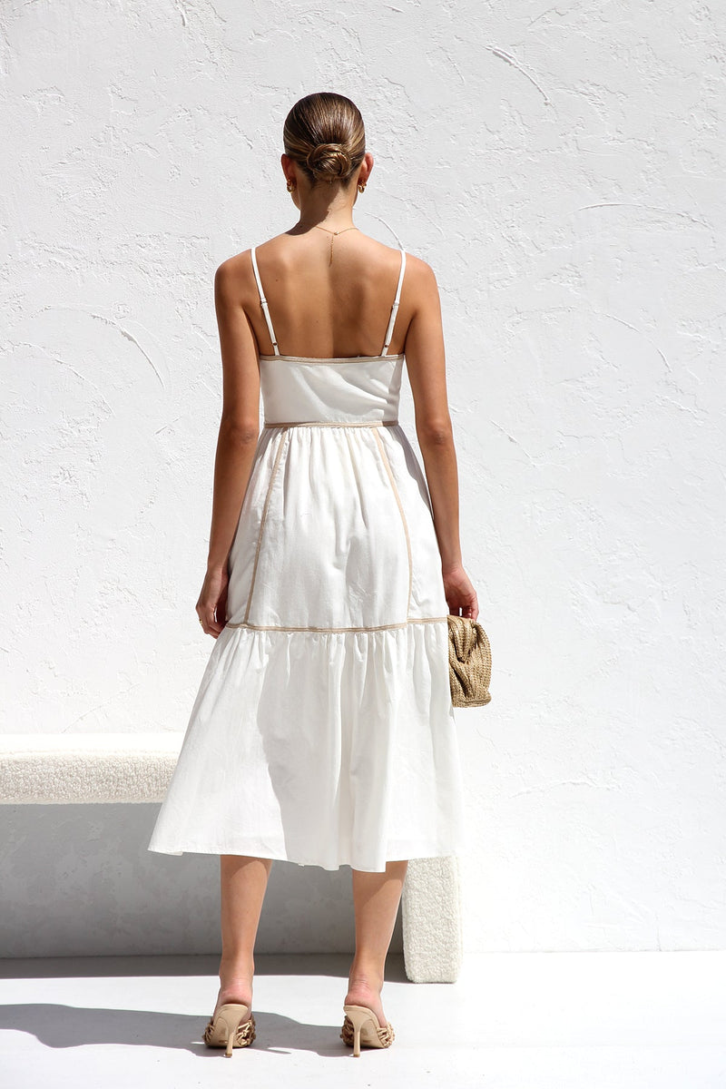 Quincy Dress White
