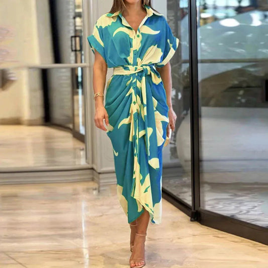 Amalia Luxe Wrap Maxi Dress