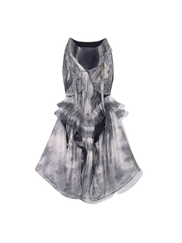 Ethereal Gothic Mermaid-style Skirt