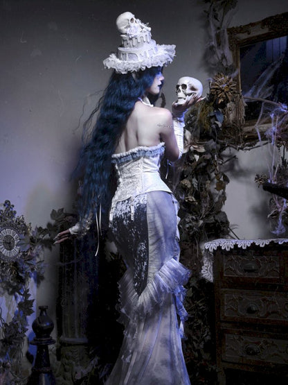 Ethereal Gothic Mermaid-style Skirt