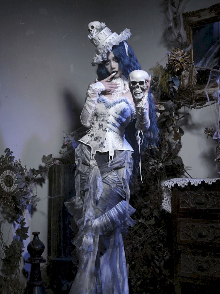 Ethereal Gothic Mermaid-style Skirt