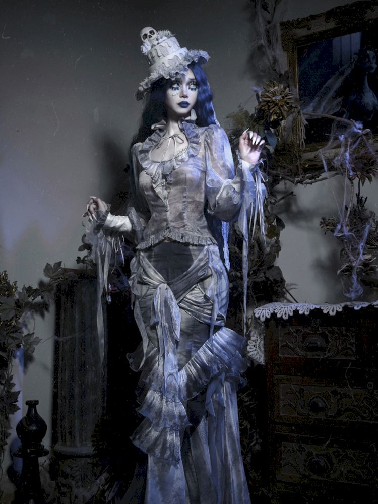 Ethereal Gothic Mermaid-style Skirt