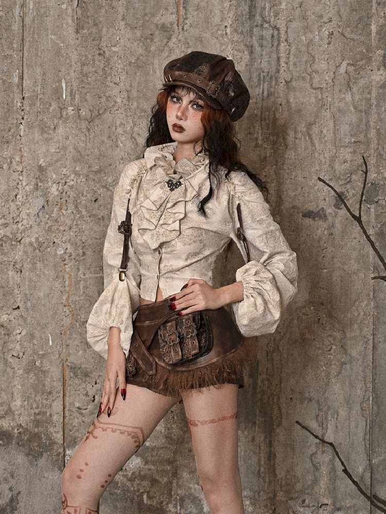 Victorian Ruffle Sleeve Blouse