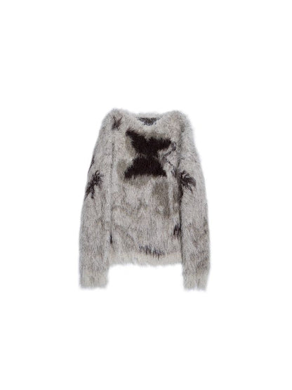 Faux Fur Grunge Sweater