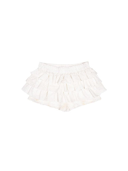 Lace Ruffle Skirt Pants