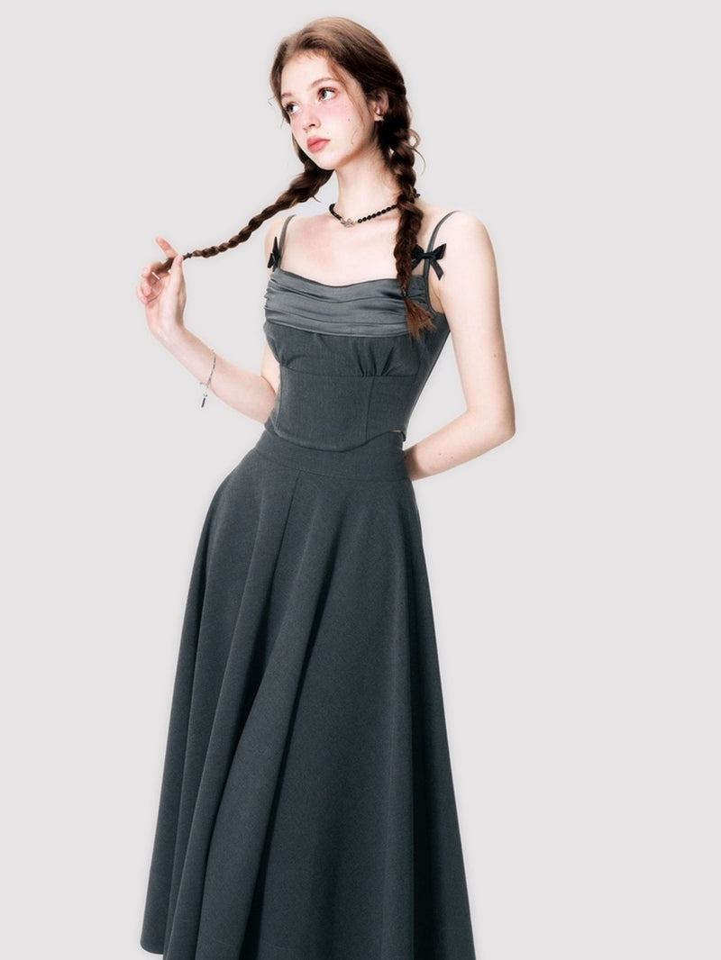 Ribbon Camisole & Long Skirt Set