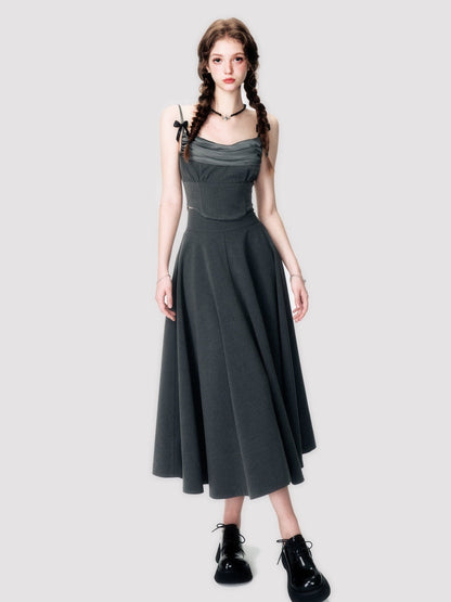 Ribbon Camisole & Long Skirt Set