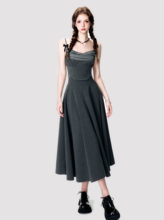 Ribbon Camisole & Long Skirt Set