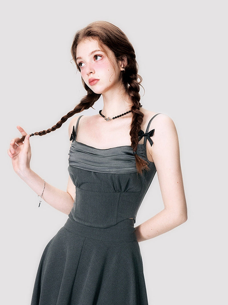 Ribbon Camisole & Long Skirt Set