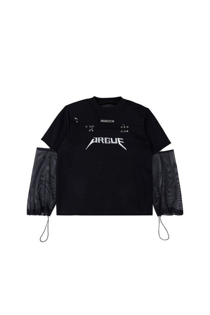 Two-piece Logo Mesh T-shirt