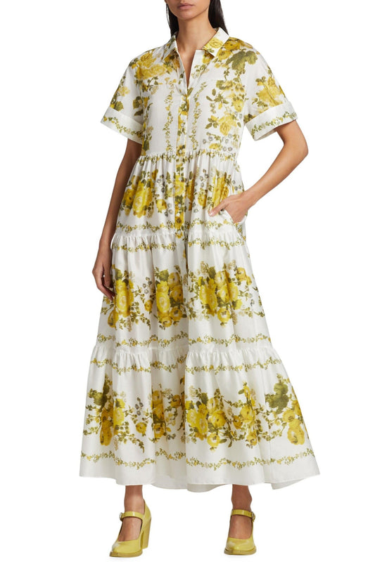 Shirt Collar Single Breasted Midi Dress