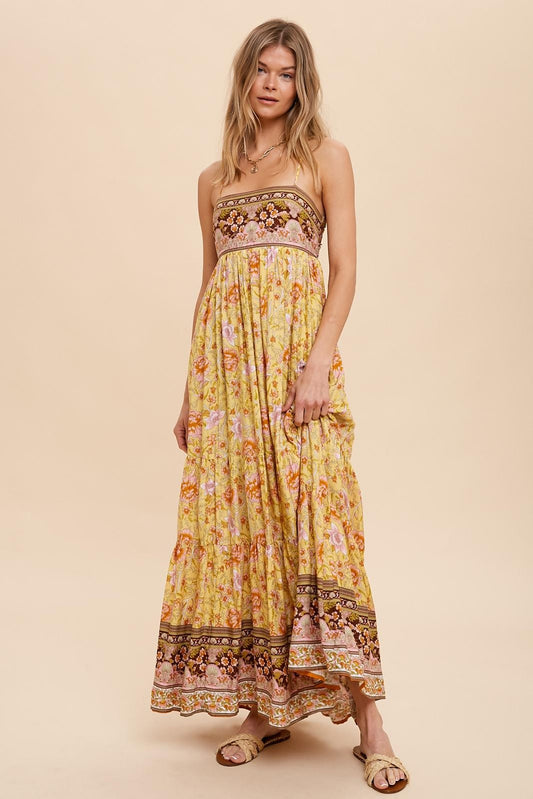 Backless Slip Midi Dress