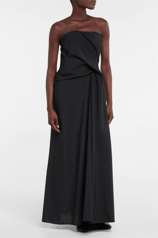 Off Shoulder Asymmetrical Midi Dress