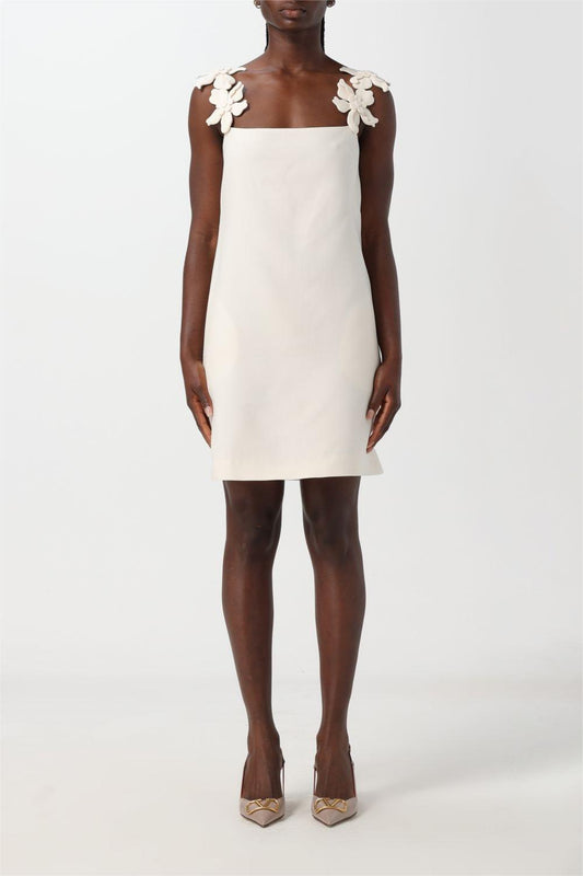 3d Flower Sleeveless Mini Dress