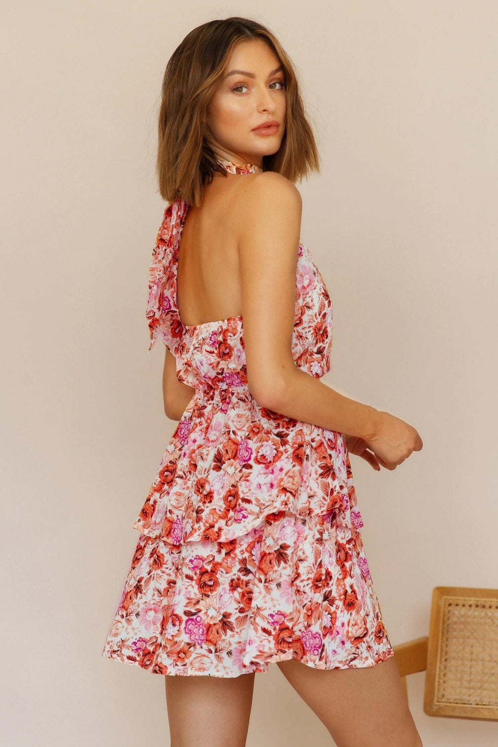 Sleeveless Ruffled Mini Dress