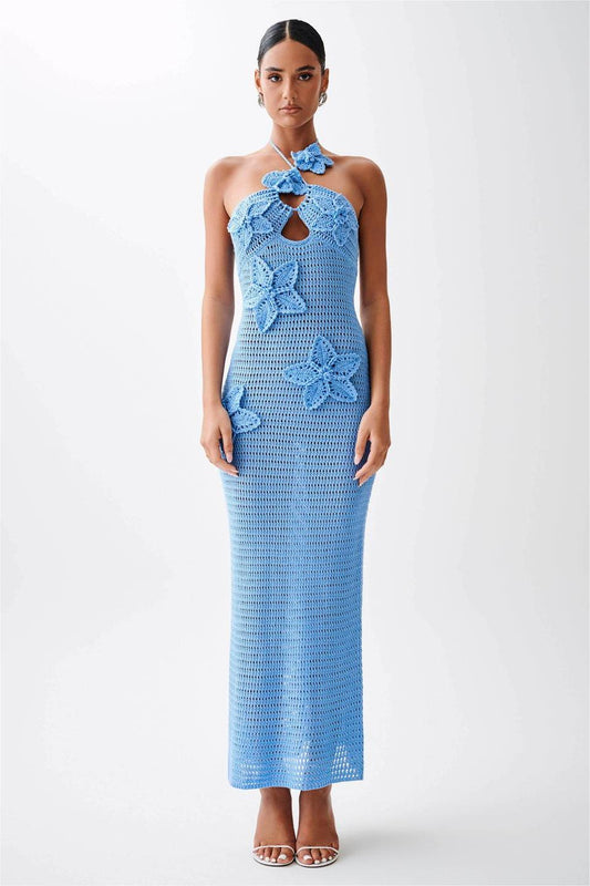Knit 3d Midi Dress