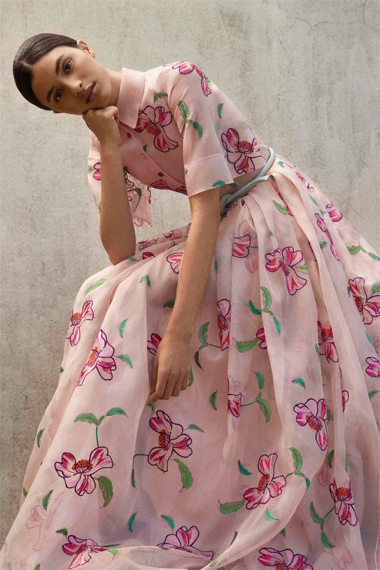 Short Sleeve Bottom Midi Dress