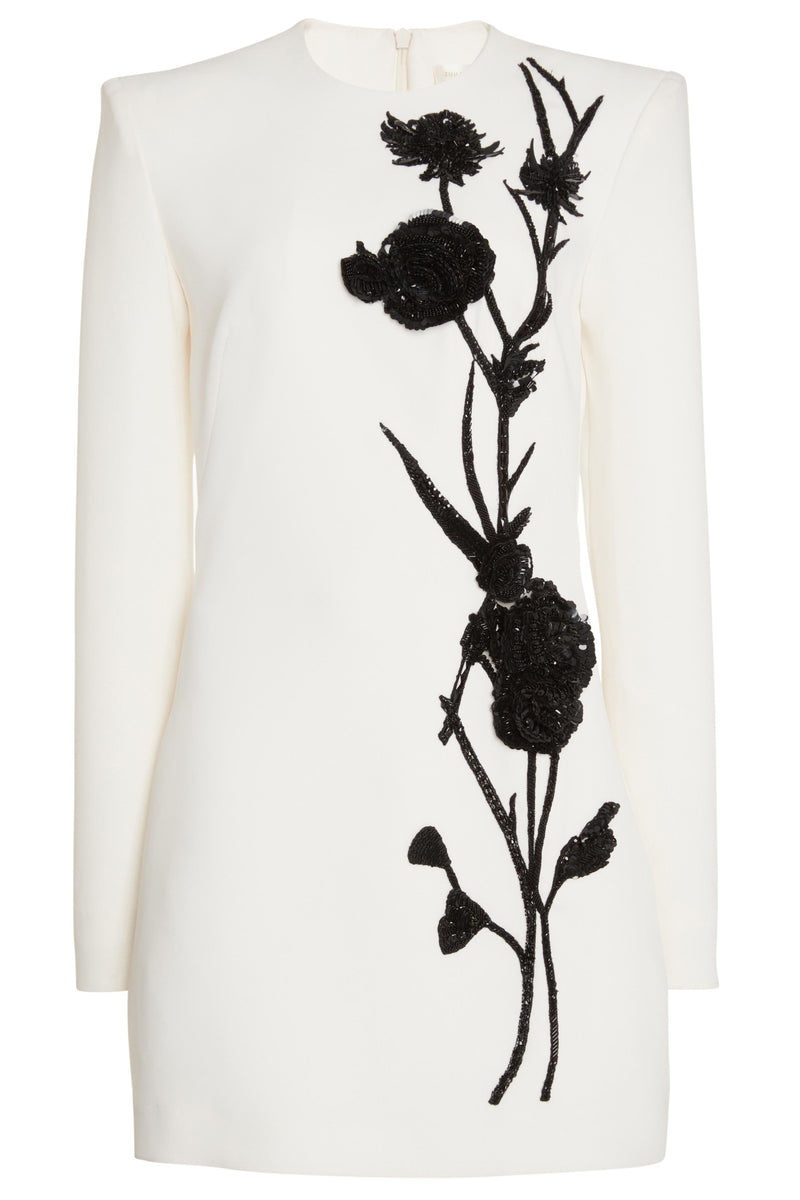 Venus Embroidery Bead Mini Dress