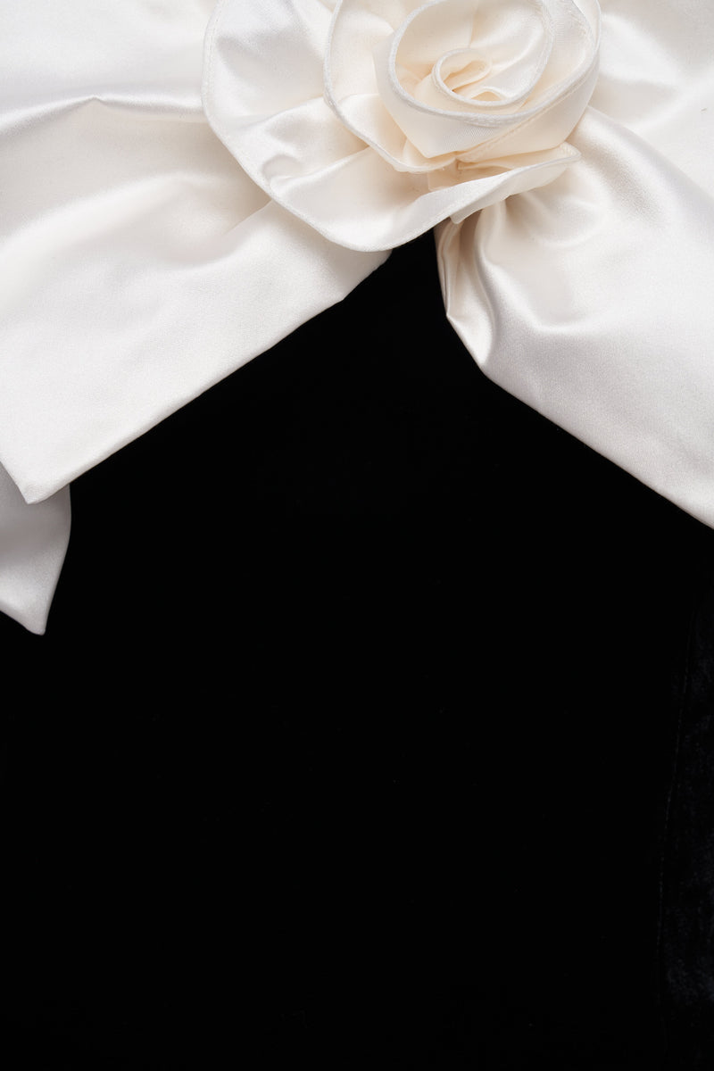 3d Bow Off-shoulder Maxi Dress