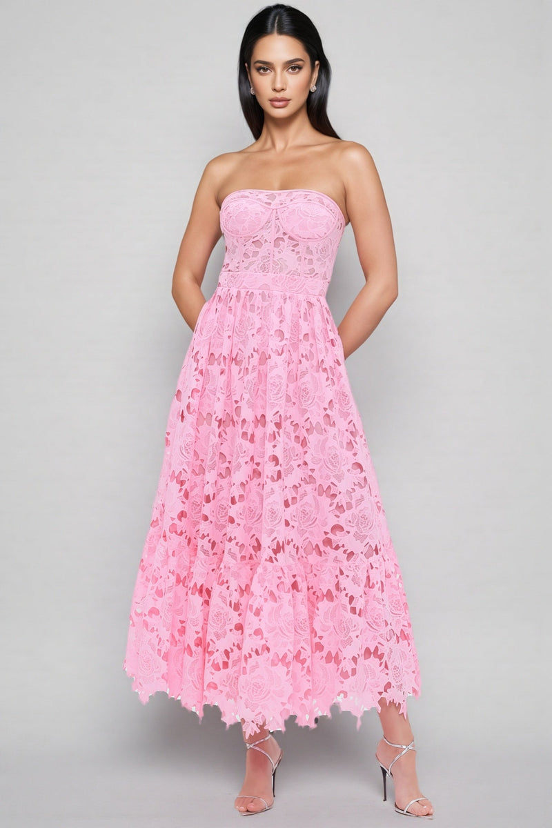 Darcy Lace Sleeveless Midi Dress