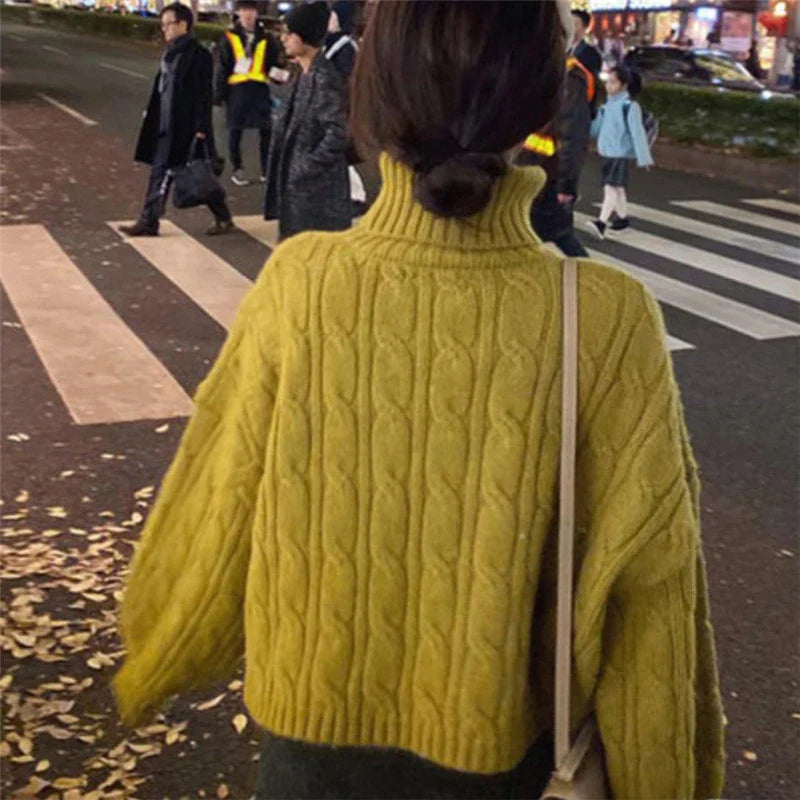 Loose Color Pullover Sweater