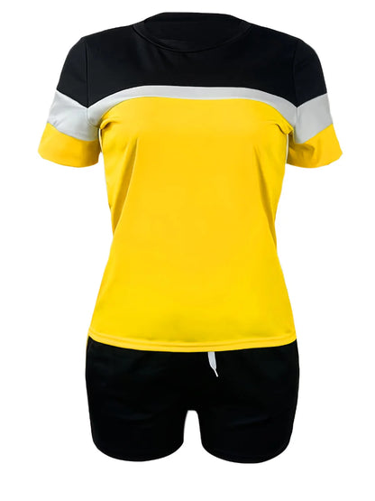 Summer Shorts Set ’s Two Piece Sets Short Sleeve T-shirts Top