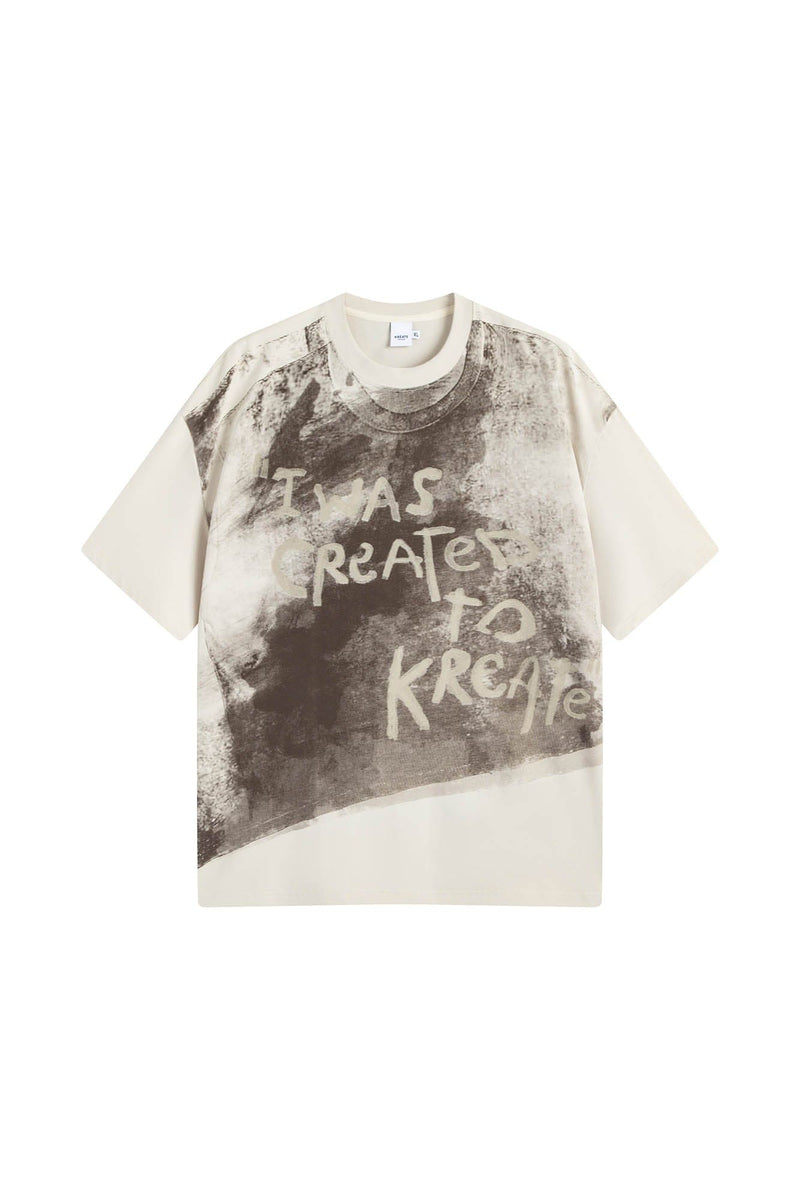 Distressed Graphic Print T-shirt