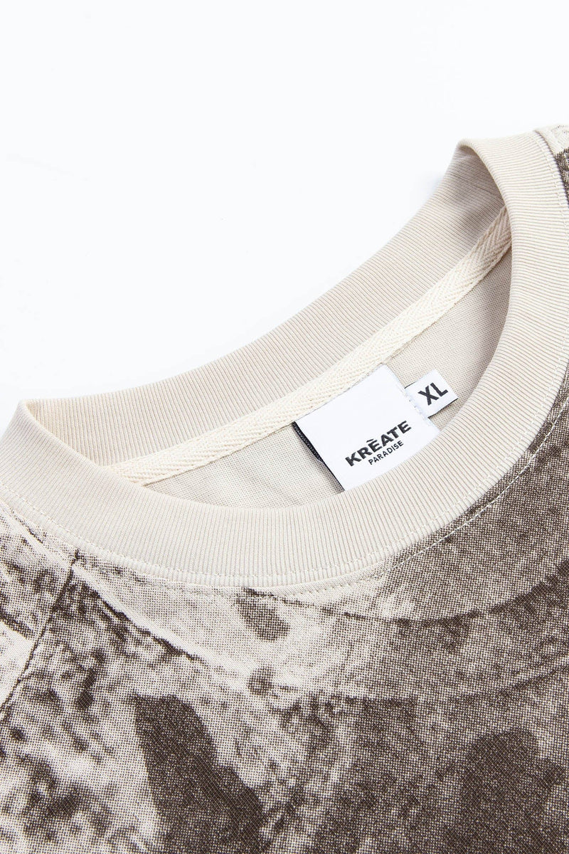 Distressed Graphic Print T-shirt