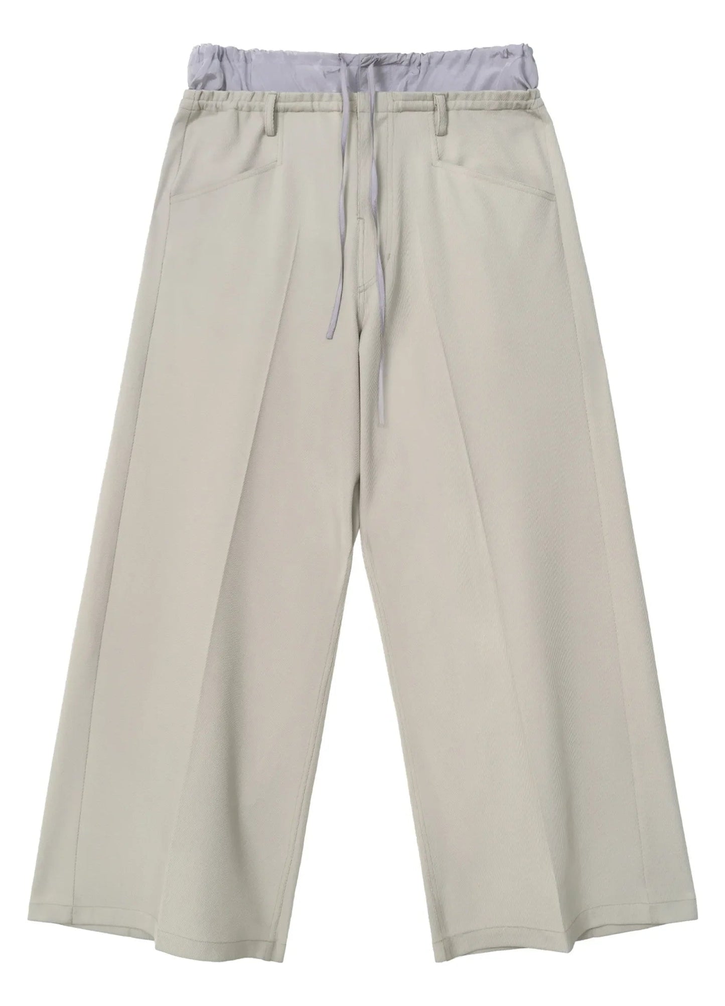 Light Splicing Wide-leg Pants